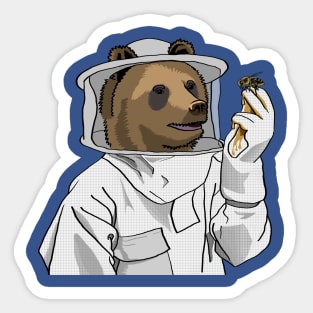 Beekeeper Bear Sticker